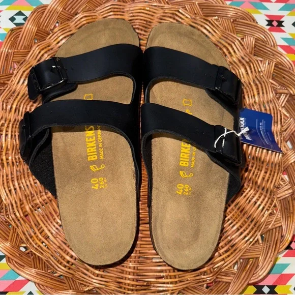 Birkenstock Arizona Black Comfort Sandals Women’s Size 9-9.5 US 40 EU - Picture 2 of 4